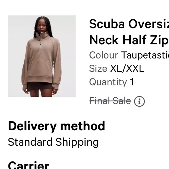 NWT Lululemon Scuba - Picture 4 of 4